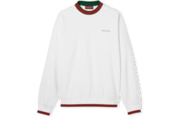 Cotton piquet sweatshirt with Web