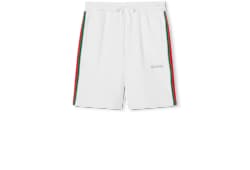 Cotton piquet shorts with Web