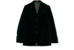 Stretch cotton velvet jacket