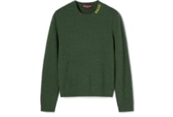 Pull en maille de laine feutrée avec intarsia