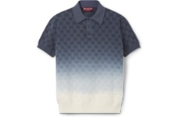 GG cotton knit jacquard polo shirt