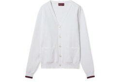 เสื้อคาร์ดิแกน Cotton piquet knit cardigan