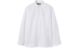 Camicia in popeline di cotone con ricamo