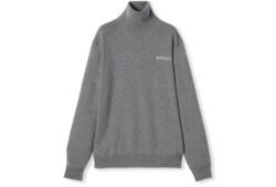 Rollkragenpullover aus Kaschmir mit Intarsie