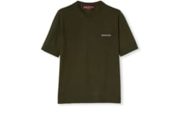 Top in cashmere e seta con intarsio