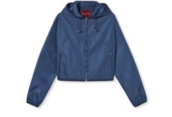 Giacca in gabardina con logo in metallo