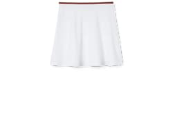 Gonna in piquet di cotone con motivo Web