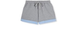 Short de punto de algodón con bordado