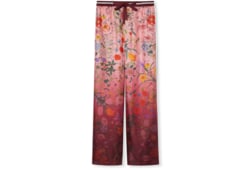 Pantalone in seta stampato