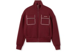 Sweat-shirt zippé en jersey avec logo