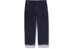 Pantalon en jacquard de denim GG en coton délavé à l’acide