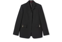 เสื้อแจ็คเก็ต Crêpe wool silk jacket with tiger