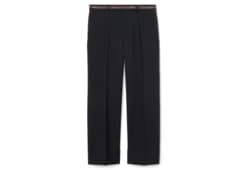 Wool pant with selvedge detail