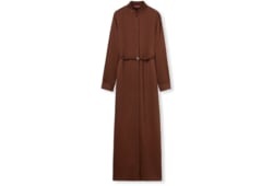 Kleid aus GG Satin mit Doppel G Gürtel