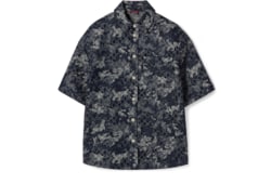 Camicia in denim GG jacquard