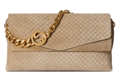 Large shoulder bag with chain