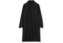 Technical poplin coat