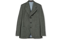 Giacca mouliné in lana spigata