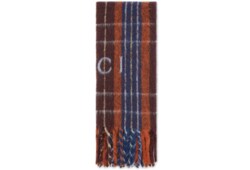 Wool scarf with Gucci logo