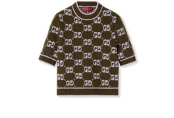 Oberteil aus GG Wolljacquard in Bouclé-Optik