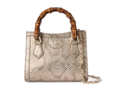 Bolso tote Gucci Diana de pitón pequeño