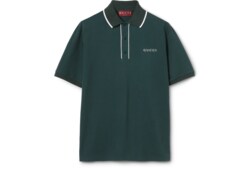 Polo en piqué de coton avec broderie