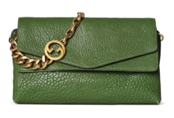 Large shoulder bag with chain