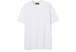 Camiseta de punto de algodón con bordado