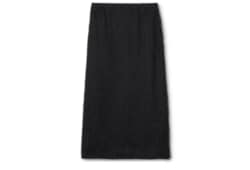 Fringed fil coupé fabric skirt