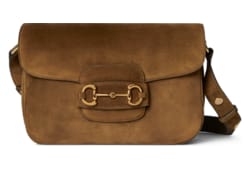 Borsa a spalla Gucci Horsebit 1955 Aura misura piccola