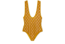 Chenille bodysuit with GG crystals