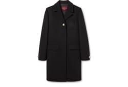 Cappotto in lana batavia con patch