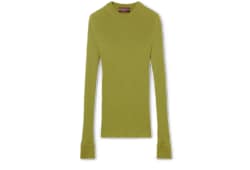 Top in seta e cashmere a coste