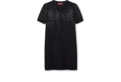 Vestido de lana fina con GG con cristales