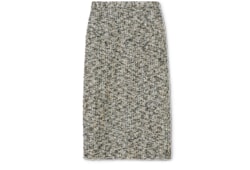 Rock aus laminiertem Bouclé-Stoff