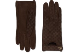 Guantes de piel con GG y Doble G