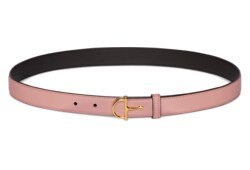 Schmaler Gürtel mit halber Horsebit-Schnalle