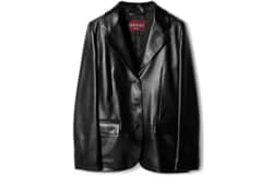 Shiny leather jacket