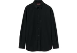 Cotton poplin shirt with logo