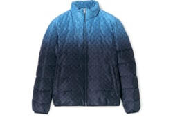 Chaqueta de popelina estampada con cremallera