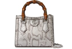 Bolso tote Gucci Diana de pitón pequeño