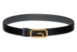 Reversible belt with square G buckle
