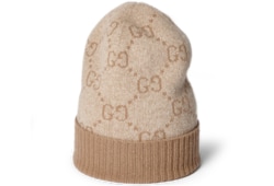 Bonnet en lamé de cachemire GG