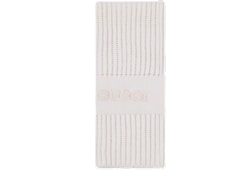 Wool cashmere scarf with embroidery