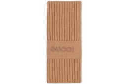 Sciarpa in lana cashmere con ricamo