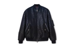 GG canvas lamé padded zip jacket