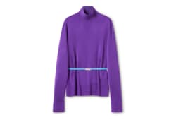 Crêpe fabric turtleneck