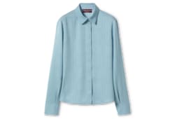 Chemise en jacquard de soie à motif GG enlacés