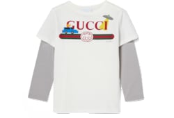 T-shirt bambino in cotone con stampa