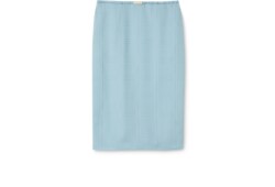 Falda jacquard de seda con GG entrelazada